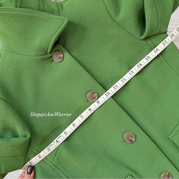 J.Crew rare vintage wool piqué town coat in alpine green *shop@iamwarrior - Picture 5 of 13